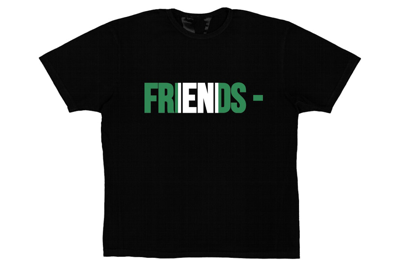 Pre-owned Vlone Friends Nga T-shirt Black