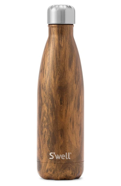 S'well 17-ounce Insulated Stainless Steel Bottle In Teakwood