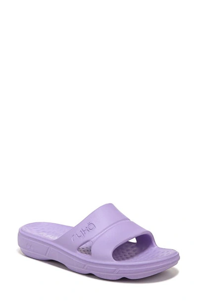 Ryka Restore Slide Sandal In Purple