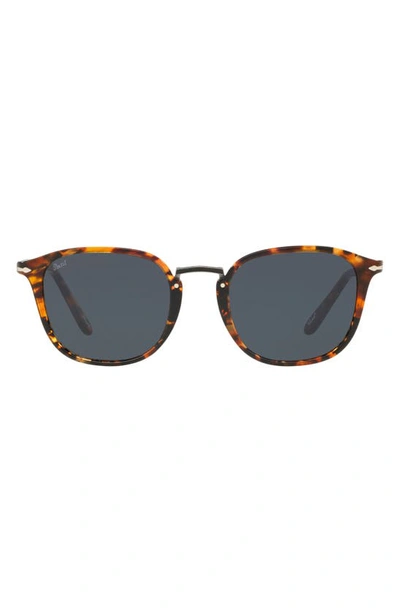 Persol 53mm Round Sunglasses In Brown Tort