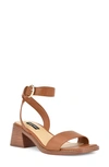 Nine West Torah Ankle Strap Sandal In Dark Natural