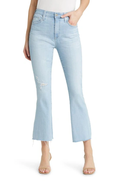 Ag Farrah Raw Hem Crop Bootcut Jeans In 21 Years Daylight