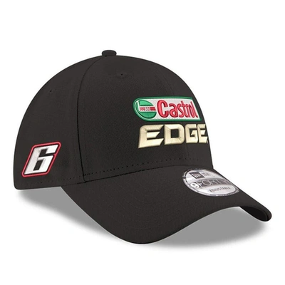 New Era Black Brad Keselowski Castrol Edge 9forty Sponsor Adjustable Hat