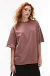 Topshop Oversize T-shirt In Lilac