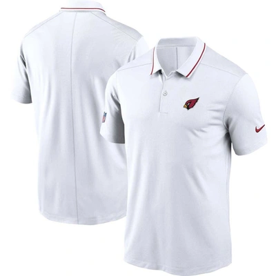 Nike Men's Dri-fit Sideline Victory (nfl Arizona Cardinals) Polo In White