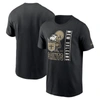 NIKE NIKE  BLACK NEW ORLEANS SAINTS LOCKUP ESSENTIAL T-SHIRT