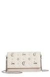 Christian Louboutin Womens Leche Paloma Leather Wallet-on-chain In F609 Leche/ Multi