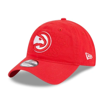 New Era Red Atlanta Hawks 2023 Nba Draft 9twenty Adjustable Hat