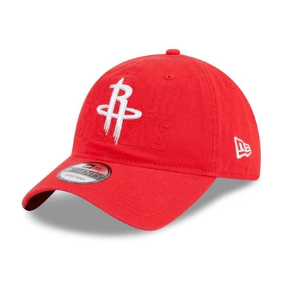 New Era Red Houston Rockets 2023 Nba Draft 9twenty Adjustable Hat