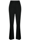 Brunello Cucinelli Flannel Wool Pant With Contrast Taffetta Waist And Drawstring In Black