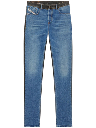 Diesel 1995 D-sark Mid-rise Straight-leg Jeans In 01