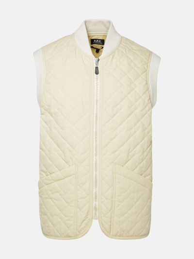 A.p.c. Gilet Silas In Cream