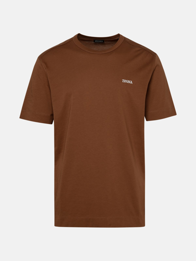 Zegna T-shirt  Men Color Brown