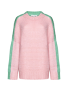 Jw Anderson Sweater In Pink Mint