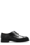 Gucci Men's Rooster Leather Brogues In Black