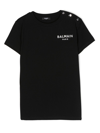 BALMAIN LOGO-PRINT COTTON T-SHIRT