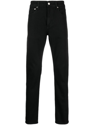 Calvin Klein Jeans Est.1978 Mid-rise Slim-cut Jeans In Black