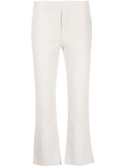 Herno Pull-on Cropped Trousers In Neutrals