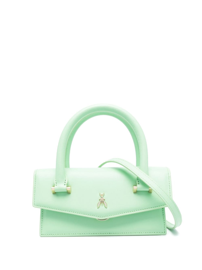 Patrizia Pepe Fly Bamby Leather Bag In Green