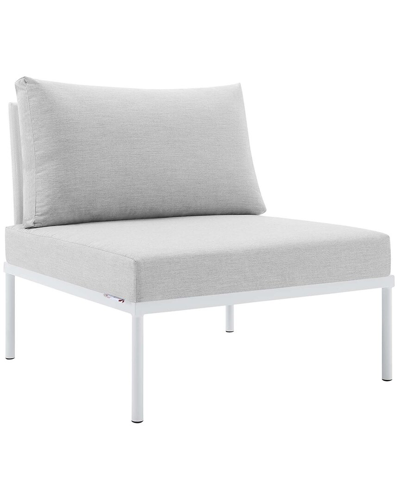 Modway Harmony Sunbrella® Outdoor Patio Aluminum Armless Chair In White