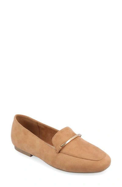 Journee Collection Wrenn Loafer In Tan/ Suede