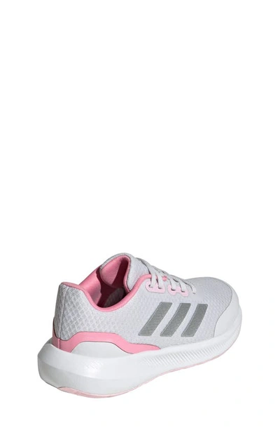 Adidas Originals Kids' Runfalcon 3 Running Shoe In Dash Grey/ Silver/ Bliss Pink