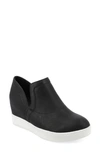 Journee Collection Cardi Wedge Platform Sneaker In Black