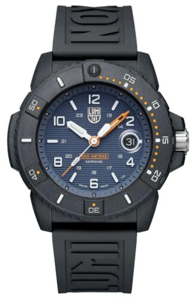 Pre-owned Luminox Navy Seal Xs.3602.nsf Black Blue Men's Watch Swiss Made