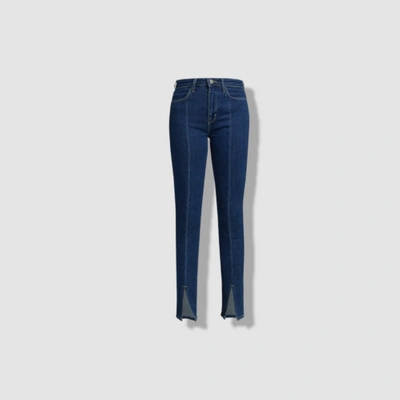 Pre-owned L Agence $275 L'agence Women's Blue Jyothi High Rise Split Ankle Jeans Pants Size 28