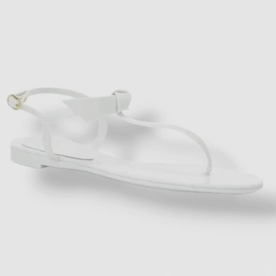 Pre-owned Alexandre Birman $297  Women's White Clarita Jelly Sandal Shoe Size Eu 7/us 37