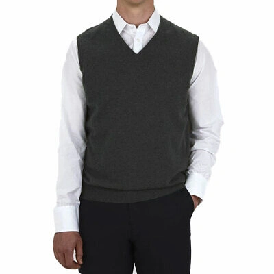 Pre-owned Turnbull & Asser Turnbull And Asser Men's Slipover Sweater Vest In Gray
