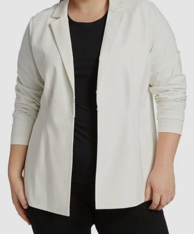 Pre-owned Capsule $275  121 Women's White The Bellatrix-tailored Blazer Jacket Plus Size 1x