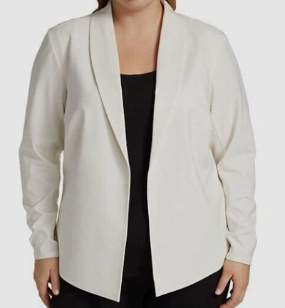 Pre-owned Capsule $275  121 Women's Ivory Hartley Riding Jacket Coat Plus Size 2x In White