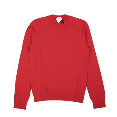 Pre-owned Bottega Veneta Red Techno Skin Pullover Sweater Size S $980