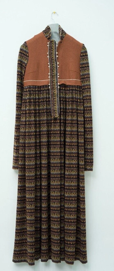 Pre-owned Handmade Georgian National Dress With Unique Details In Multicolor