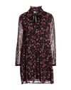 Liu •jo Woman Mini Dress Black Size Xxs Polyester In Black