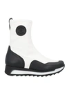 Cuplé Woman Ankle Boots White Size 7 Textile Fibers In White