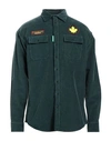 Dsquared2 Man Shirt Deep Jade Size 38 Cotton In Green
