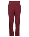 Paolo Pecora Man Pants Brick Red Size M Cotton In Red