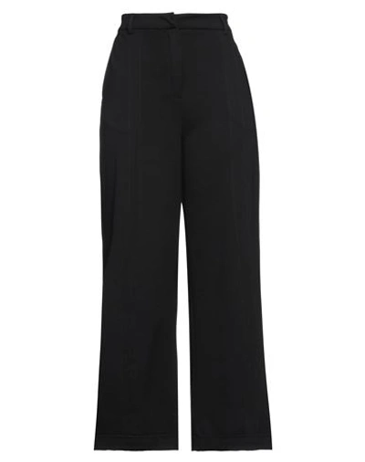 Manila Grace Woman Pants Black Size 10 Viscose, Polyamide, Elastane