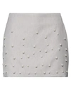 Vicolo Woman Mini Skirt Grey Size M Acetate, Viscose