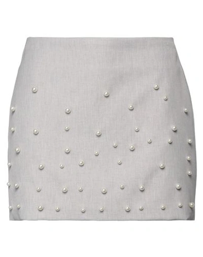 Vicolo Woman Mini Skirt Grey Size M Acetate, Viscose
