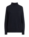 Aragona Woman Turtleneck Midnight Blue Size 8 Cashmere