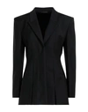 GIVENCHY GIVENCHY WOMAN BLAZER BLACK SIZE 8 WOOL, MOHAIR WOOL