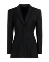Givenchy Woman Blazer Black Size 4 Wool, Mohair Wool In Black