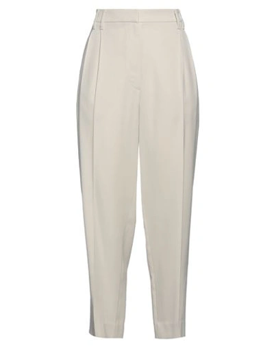 Brunello Cucinelli Woman Pants Beige Size 12 Viscose, Virgin Wool, Ecobrass