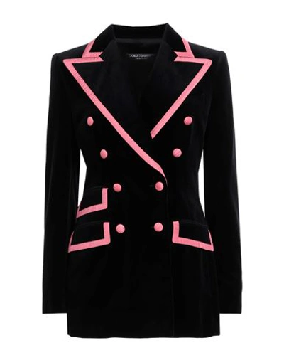 Dolce & Gabbana Woman Blazer Black Size 10 Cotton, Silk