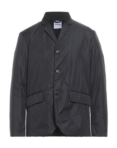Aspesi Man Overcoat & Trench Coat Black Size Xxl Polyamide, Polyester