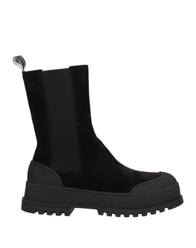 Pollini Woman Ankle Boots Black Size 11 Soft Leather