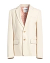 Koché Woman Blazer Ivory Size M Polyester, Virgin Wool, Elastane, Silk In White